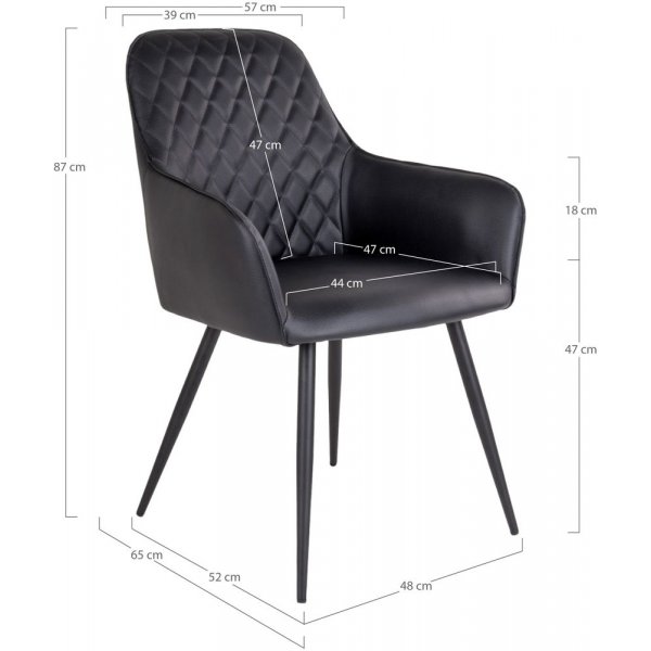 Harbo ruokapöydän tuoli - musta Harbo ruokapöydän tuoli - musta