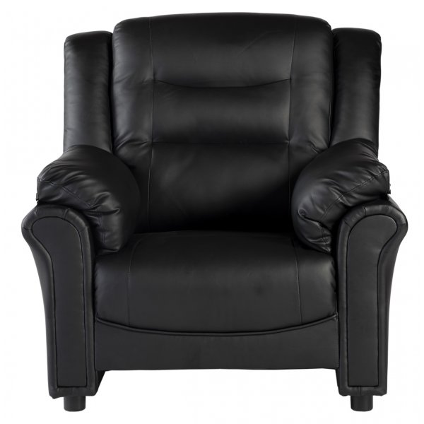 Vera nojatuoli mustaa PU:ta