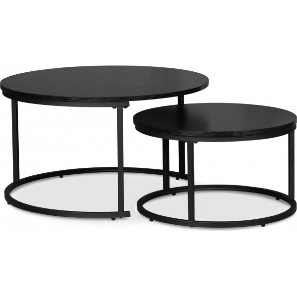 Solano sivupyt 80/60 cm - Mustaksi petsattua saarnia