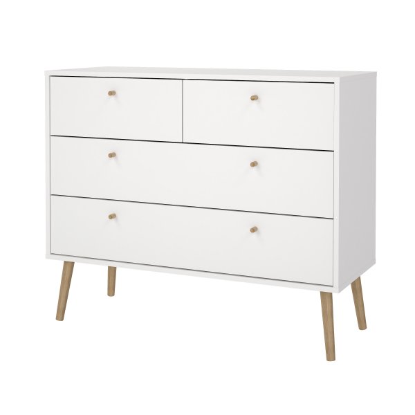 Bodo lipasto 2 + 2 laatikkoa - Valkoinen