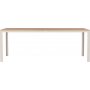 Ruokailuryhm; 6 tuolia ja ruokapyt 205 x 90 cm beige - Copacabana