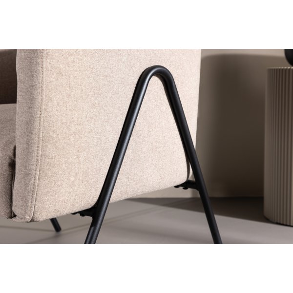 Rika nojatuoli - beige/musta