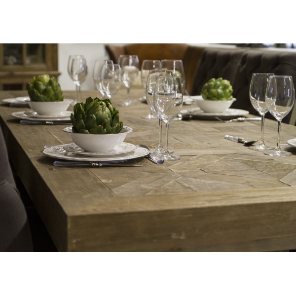 Pöytä 280x100 cm maalaismainen puu - Palma + Huonekalujen jalat Pöytä 280x100 cm maalaismainen puu - Palma + Huonekalujen jalat