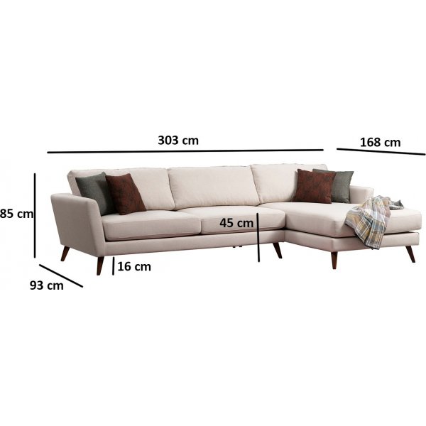 Mallorca divaani sohva - beige Mallorca divaani sohva - beige