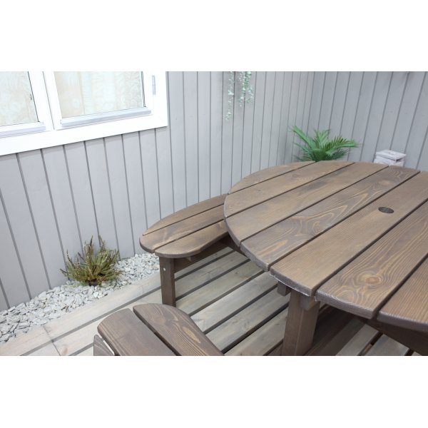 Ronda kalusteryhmä - Puutarhapenkki & pöytä yhdessä - Ruskea Ronda kalusteryhmä - Puutarhapenkki & pöytä yhdessä - Ruskea