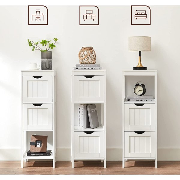 Annette kylpyhuonehylly - valkoinen Annette kylpyhuonehylly - valkoinen