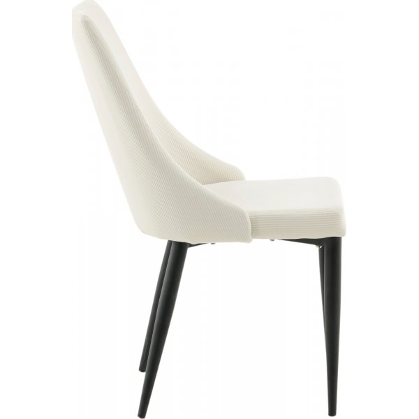 Laila ruokatuoli - beige vakosametti