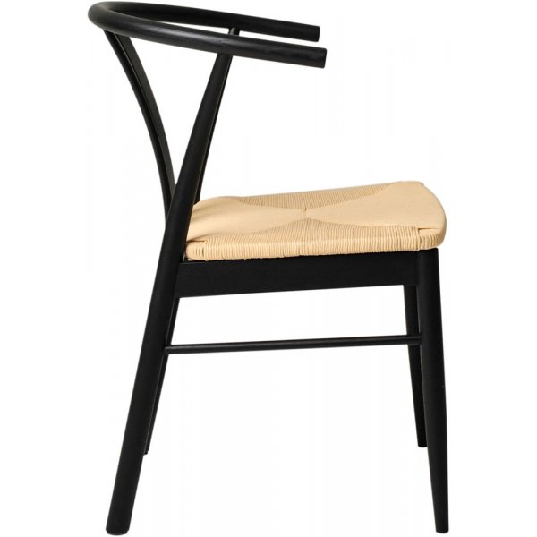 Chiba ruokapöydän tuoli - Mustaksi lakattu tammi Chiba ruokapöydän tuoli - Mustaksi lakattu tammi