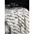 Mikkeliruudukko 130x170 cm - Harmaa/valkoinen