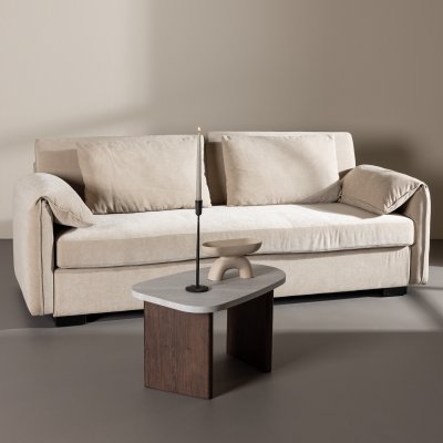 Malva 3-istuttava sohva - ruskea