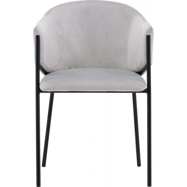 Evelina ruokatuoli - Harmaa sametti Evelina ruokatuoli - Harmaa sametti