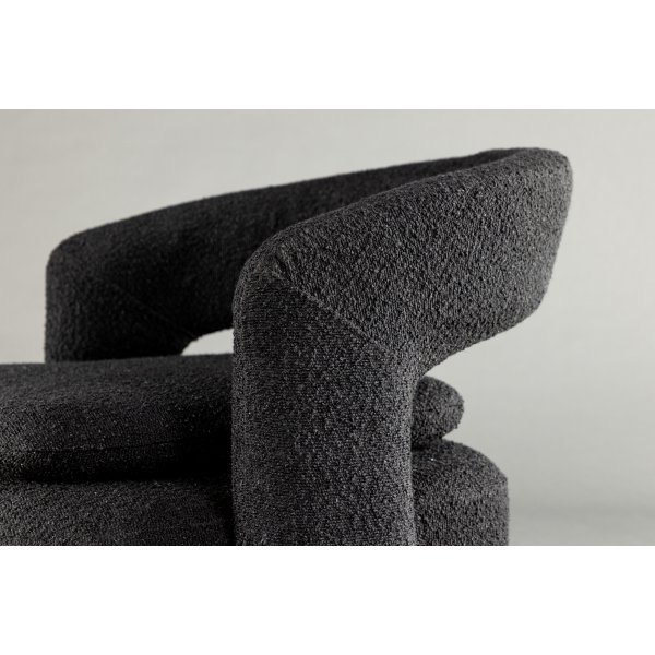 Laurel-nojatuoli - musta