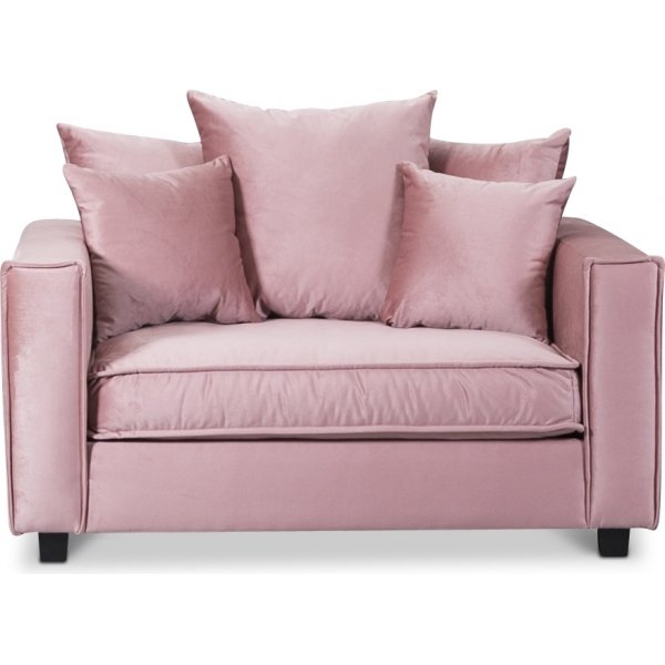 Brandy Lounge -nojatuoli - yhden ja puolen istuttava sohva (dusty pink)
