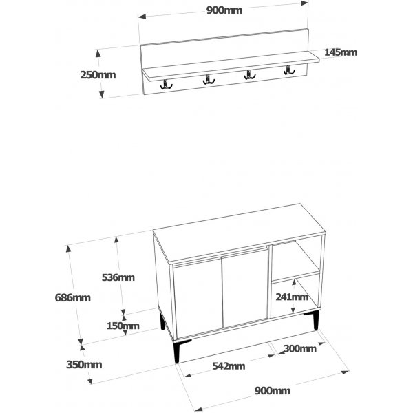 Aristo aulakalusteet - Huopa/antrasiitti Aristo aulakalusteet - Huopa/antrasiitti