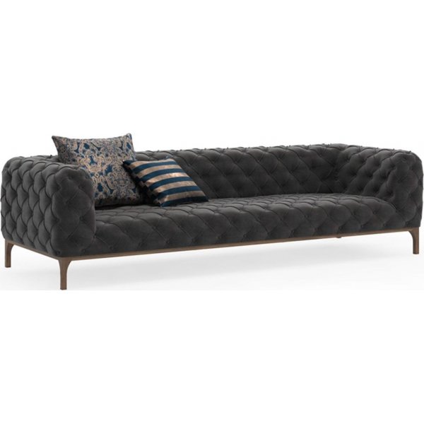 Muodikas 3-istuttava sohva - harmaa Muodikas 3-istuttava sohva - harmaa