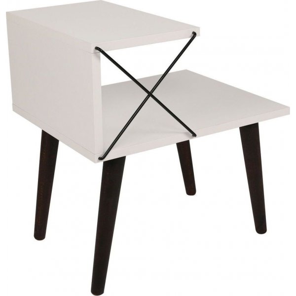 Risti yöpöytä - valkoinen Risti yöpöytä - valkoinen