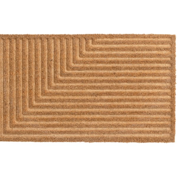 Jon-ovimatto 75 x 45 cm - musta/luonnollinen Jon-ovimatto 75 x 45 cm - musta/luonnollinen