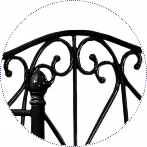 Bahia musta sngynrunko 90x200 cm