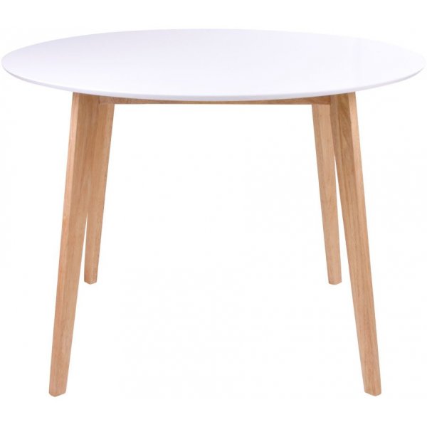 Vojens Ruokapöytä - Valkoinen/luonnollinen - Ø105 cm Vojens Ruokapöytä - Valkoinen/luonnollinen - Ø105 cm