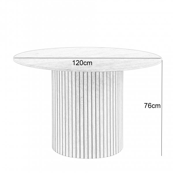 Ludvig pyöreä ruokapöytä 120 cm pähkinäpuu Ludvig pyöreä ruokapöytä 120 cm pähkinäpuu