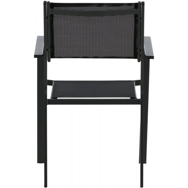 Hanian ruokaryhm�; 6 tuolia ja p�yt� 205 x 90 cm - Musta/luonnonv�rinen