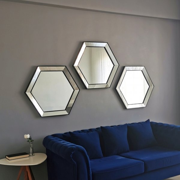 Alcantra peili 70 cm - hopea Alcantra peili 70 cm - hopea