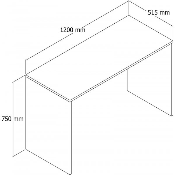 Silence kirjoituspöytä 120x51,5 cm - Tammi Silence kirjoituspöytä 120x51,5 cm - Tammi