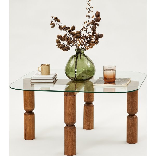 Kei sohvapöytä 80 x 80 cm - Pähkinä Kei sohvapöytä 80 x 80 cm - Pähkinä