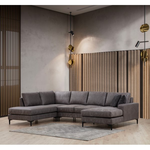 Braga u-sohva vasen - antrasiitti Braga u-sohva vasen - antrasiitti