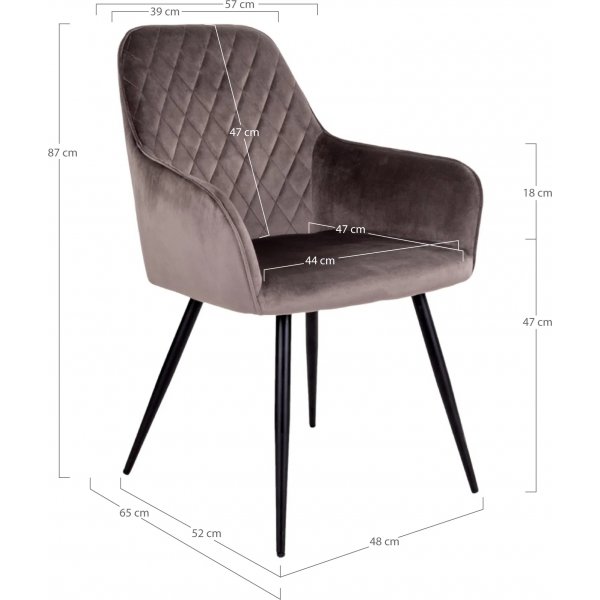 Toulon ruokailuryhm - Savustettu ljytty tammi/vaaleanruskea + 6.00 x Tuolin tyyny