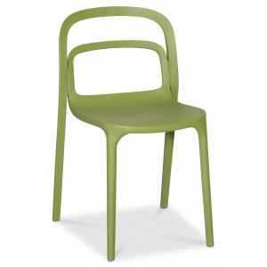 Nordanå pinottava muovinen ruokapöydän tuoli - Vihreä
