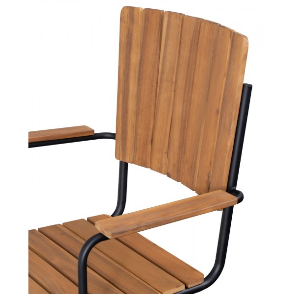 Holmsund pinottava tuoli - Musta/Akaasia