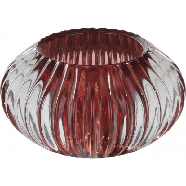 Kodikas kynttilälyhty matala - punainen Kodikas kynttilälyhty matala - punainen