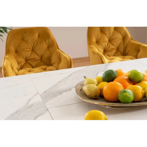 Bumbi ruokap�yt� 160-220 cm - Valkoinen/musta