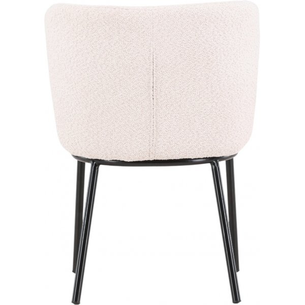 Agnes ruokatuoli - Valkoinen boucle