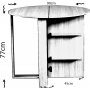 Meze taittopyt 90x45/90 cm - Phkin