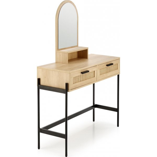 Carmen peilipöytä 104 x 35 cm - Beige/musta Carmen peilipöytä 104 x 35 cm - Beige/musta