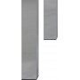Edge ruokapyt 140 cm - Kromi