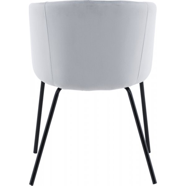 Tuoli vaaleanharmaata samettia Tuoli vaaleanharmaata samettia