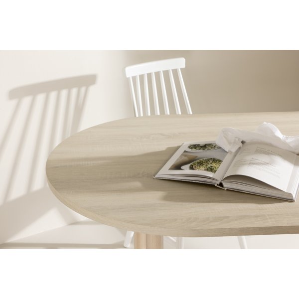 Andy ruokapöytä 180 x 90 cm - Whitewash Andy ruokapöytä 180 x 90 cm - Whitewash