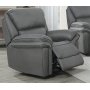 Riverdale-nojatuoli, recliner - Harmaa (Mikrokuitu)