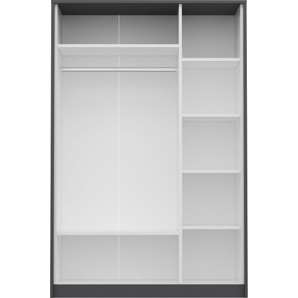 Life-vaatekaappi - antrasiitti/valkoinen Life-vaatekaappi - antrasiitti/valkoinen