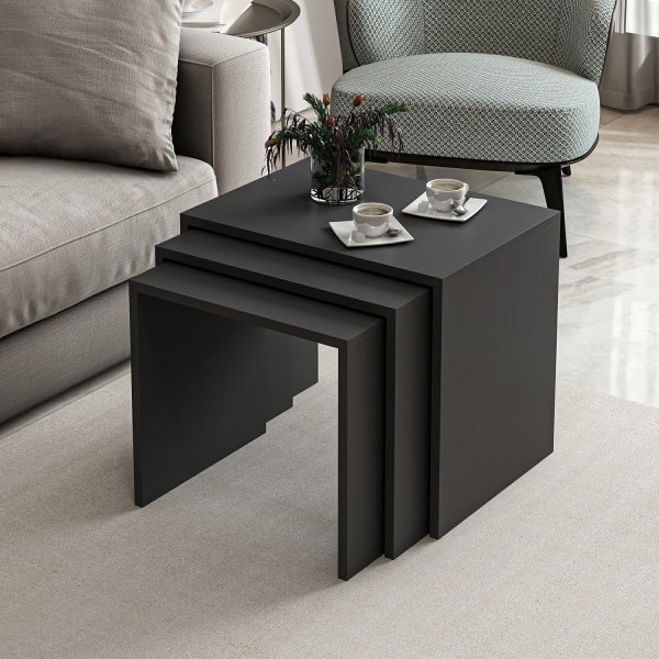 Nebes-p�yt� 45/50/55 x 36/38/40 cm - antrasiitti