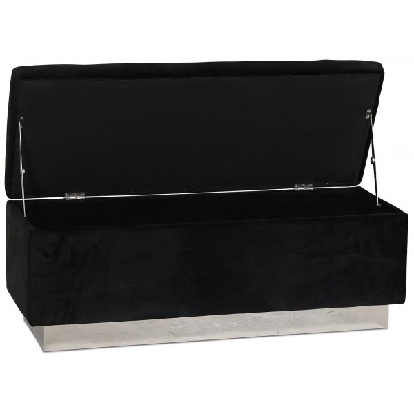 Isabelle- säilytyslokero runsaalla säilytystilalla - Musta / Kromi Isabelle- säilytyslokero runsaalla säilytystilalla - Musta / Kromi