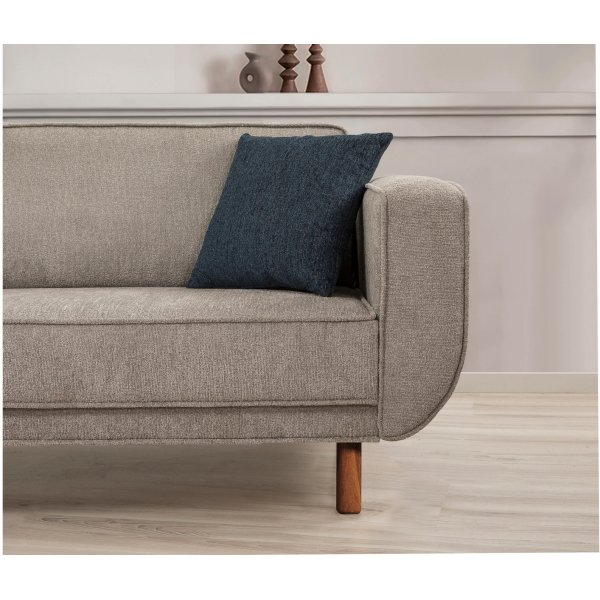 Berjer 3-istuttava vuodesohva - harmaa/pähkinä Berjer 3-istuttava vuodesohva - harmaa/pähkinä