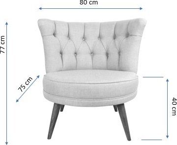 Richland nojatuoli - Cream Richland nojatuoli - Cream