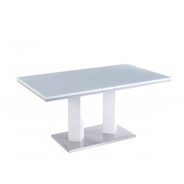 Colombia-ruokapöytä, jatkettava 160-200 cm - Valkoinen Colombia-ruokapöytä, jatkettava 160-200 cm - Valkoinen