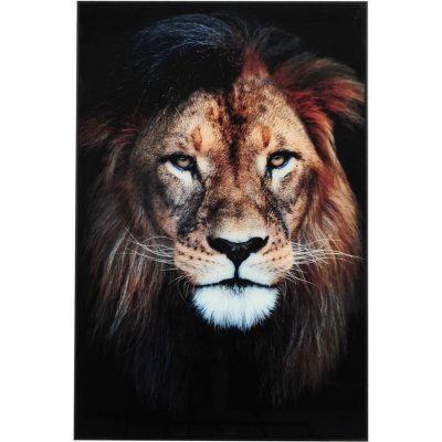 Lasimaalaus - Leijona tumma - 60x90 cm