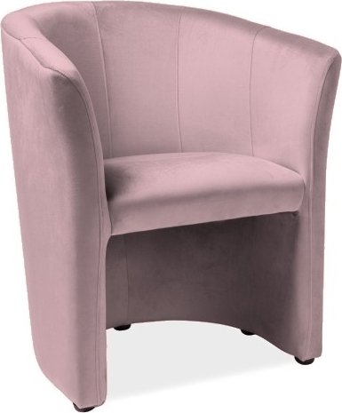 Myra nojatuoli - Vaaleanpunaista samettia Myra nojatuoli - Vaaleanpunaista samettia