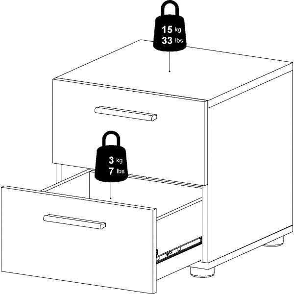 Pepe yöpöytä - tryffeli Pepe yöpöytä - tryffeli